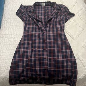 Aritzia Sunday Best plaid dress